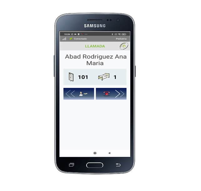 Dispositivo Smartphone Android - Sistema Llamadas Paciente Enfermera IP