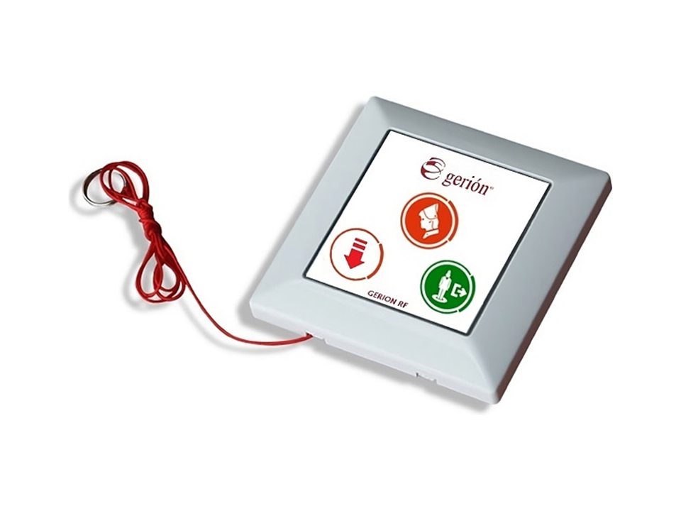 Bathroom emergency pull cord with cancel - RF nurse call system