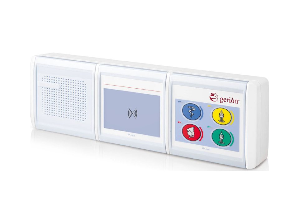 Room terminal with RFID, wireless and SIP - IP nurse call system