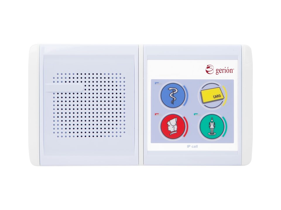 Room terminal with RFID, code blue and SIP - IP nurse call system